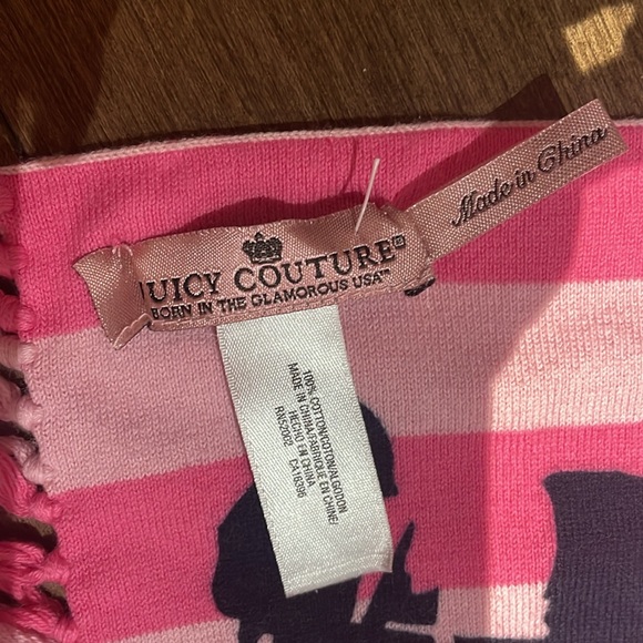 Juicy Couture pink scarf - Picture 2 of 2